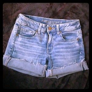 American eagle midi shorts